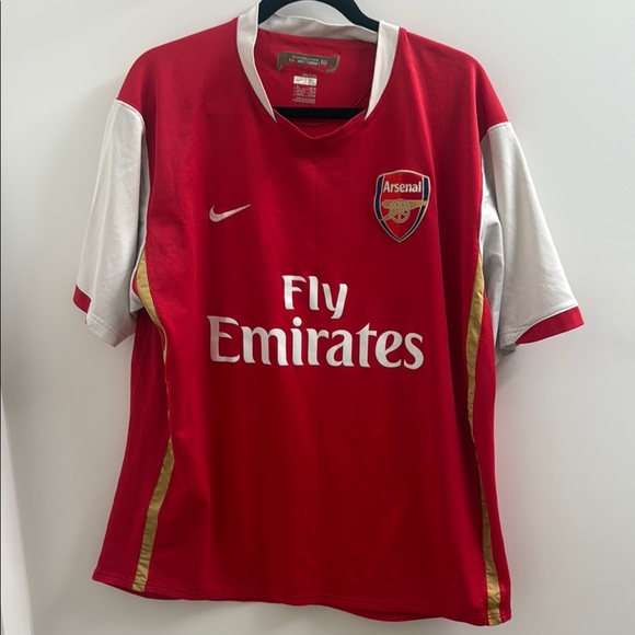 Nike Other - Nike Red and White Arsenal Jersey fly emirates home jersey vintage rare *SEC